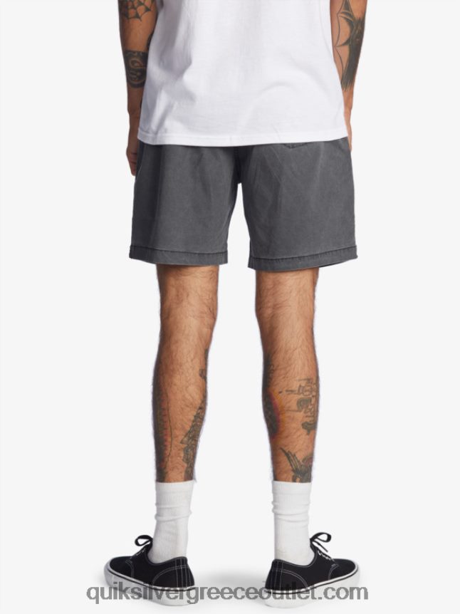 taxer 17 ελαστικό σορτς μέσης Quiksilver άνδρες 66LP841381 μαύρος
