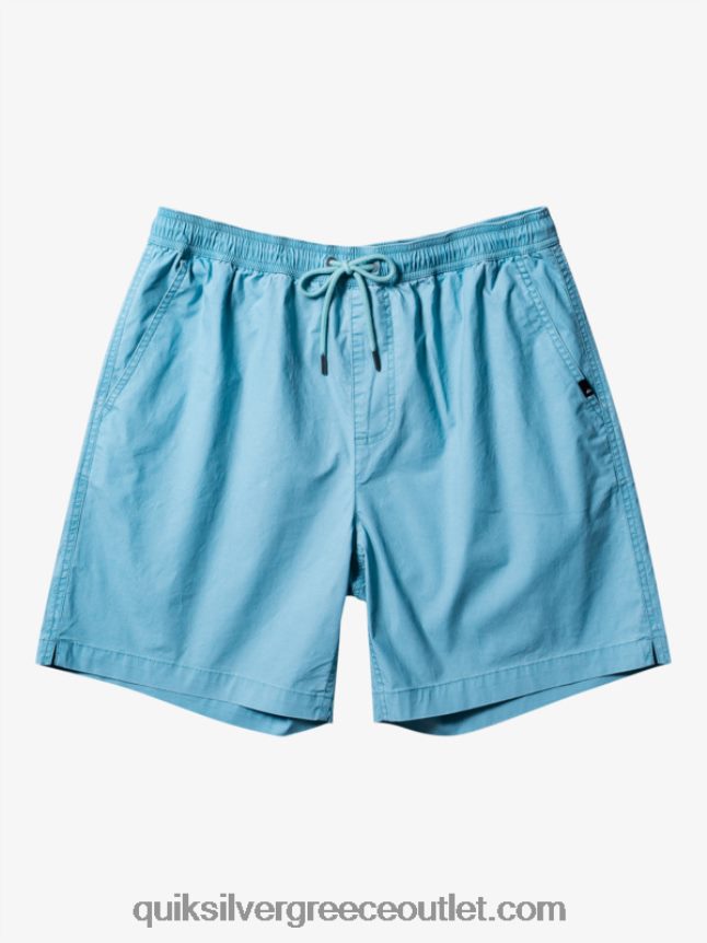 σορτς ελαστικοποιημένο taxer Quiksilver άνδρες 66LP84319 καμέο μπλε