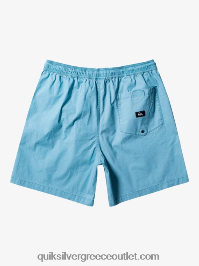 σορτς ελαστικοποιημένο taxer Quiksilver άνδρες 66LP84319 καμέο μπλε