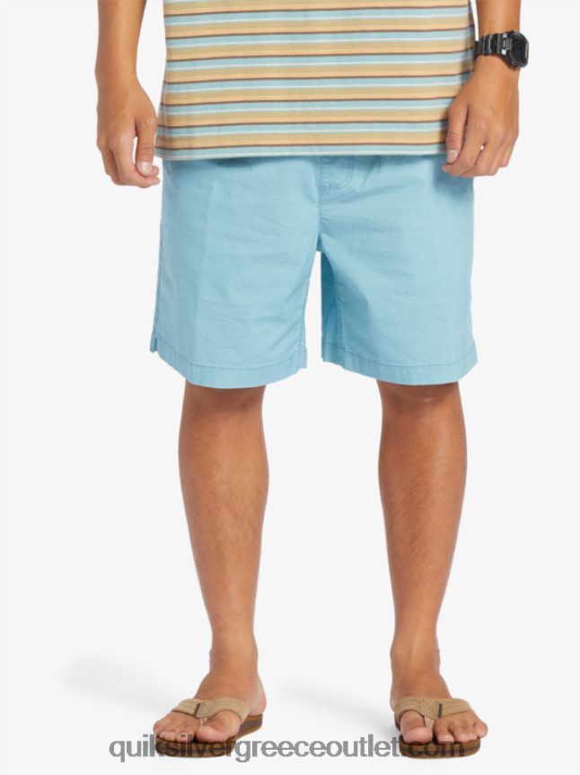 σορτς ελαστικοποιημένο taxer Quiksilver άνδρες 66LP84319 καμέο μπλε