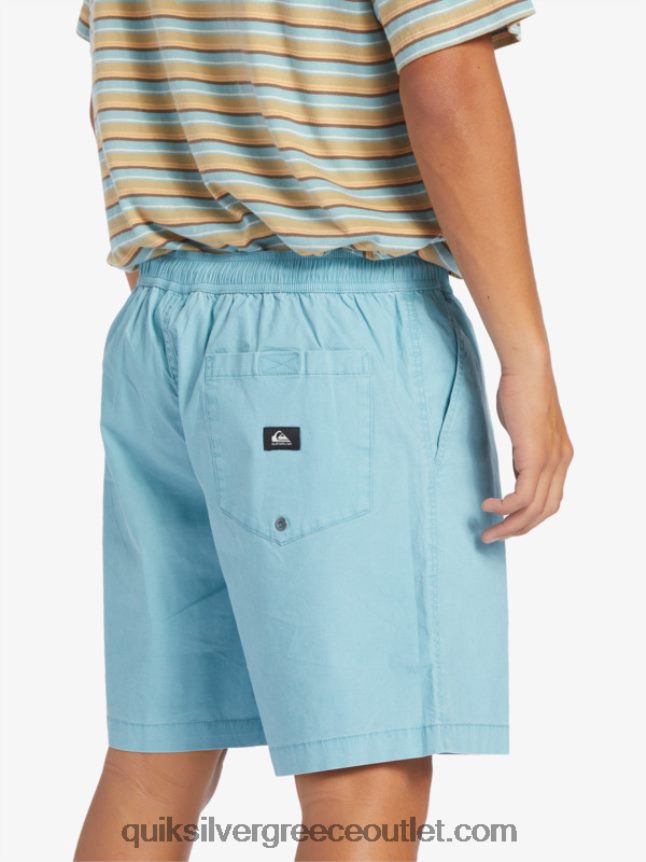 σορτς ελαστικοποιημένο taxer Quiksilver άνδρες 66LP84319 καμέο μπλε