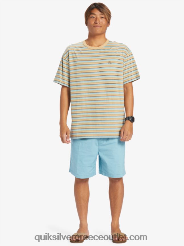σορτς ελαστικοποιημένο taxer Quiksilver άνδρες 66LP84319 καμέο μπλε