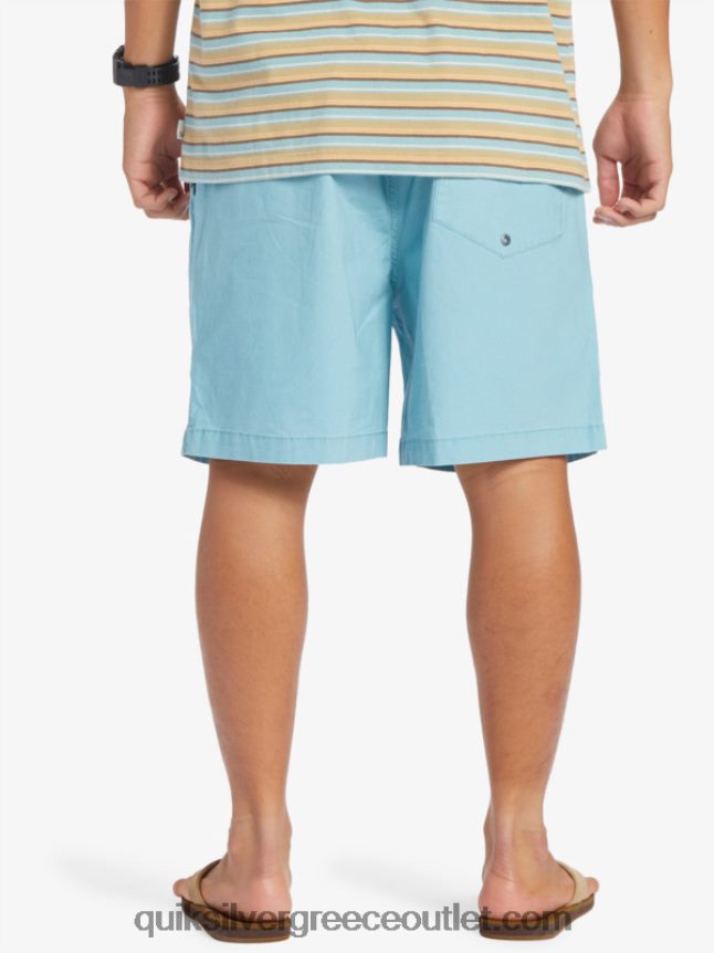 σορτς ελαστικοποιημένο taxer Quiksilver άνδρες 66LP84319 καμέο μπλε