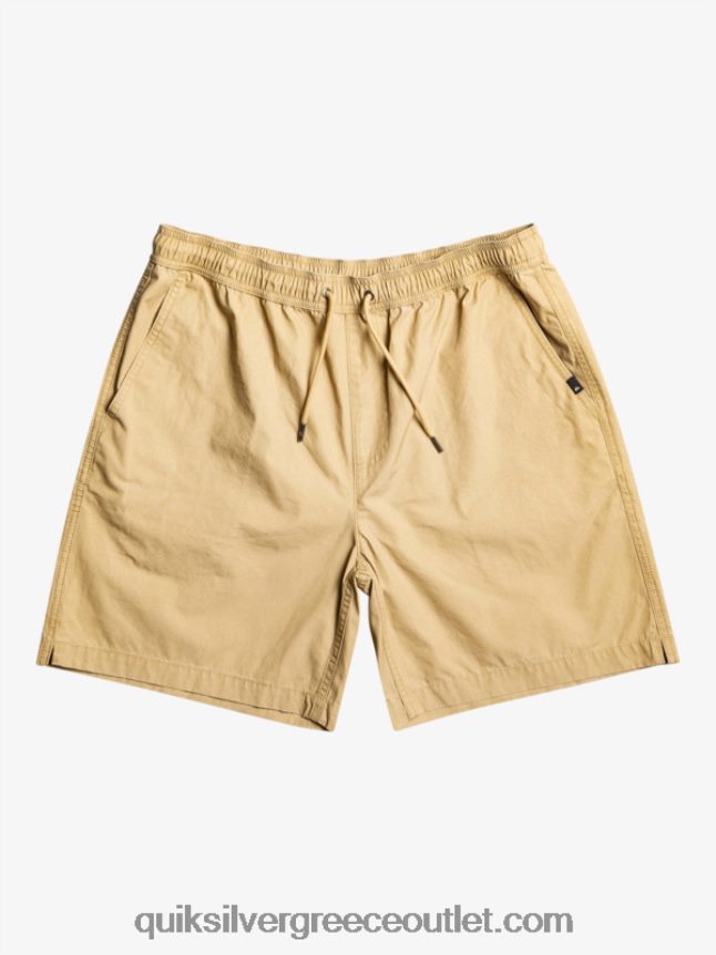 σορτς ελαστικοποιημένο taxer Quiksilver άνδρες 66LP84320 πλαζ