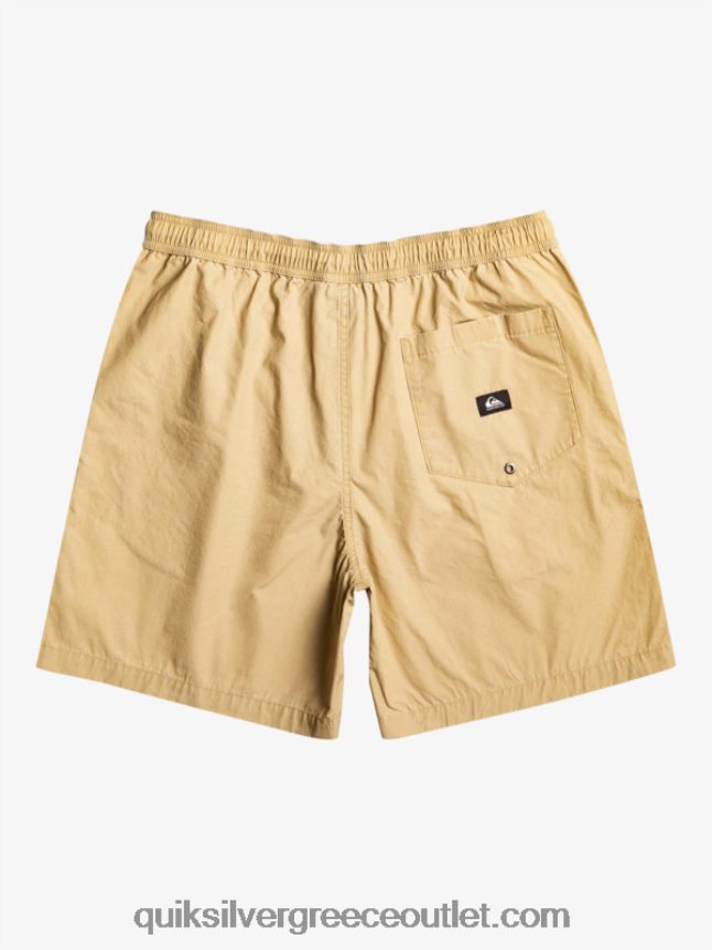 σορτς ελαστικοποιημένο taxer Quiksilver άνδρες 66LP84320 πλαζ