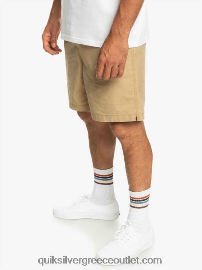 σορτς ελαστικοποιημένο taxer Quiksilver άνδρες 66LP84320 πλαζ