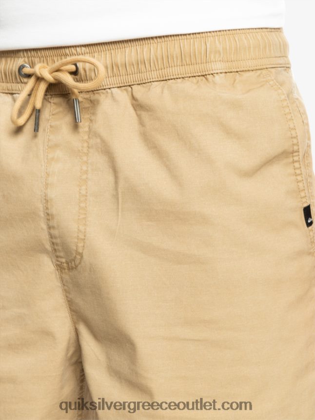 σορτς ελαστικοποιημένο taxer Quiksilver άνδρες 66LP84320 πλαζ
