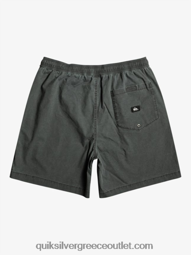 σορτς ελαστικοποιημένο taxer Quiksilver άνδρες 66LP84321 μαύρος