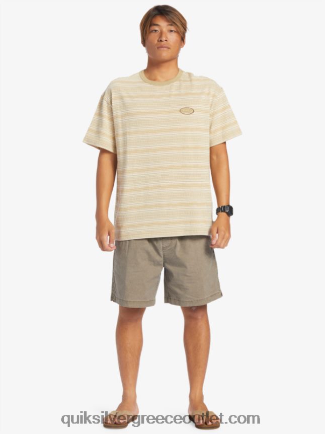 σορτς ελαστικοποιημένο taxer Quiksilver άνδρες 66LP84322 τσιπ σοκολάτας