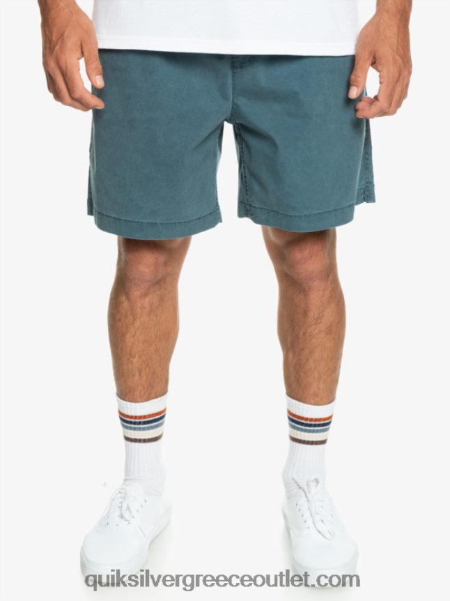 σορτς ελαστικοποιημένο taxer Quiksilver άνδρες 66LP84323 μεσάνυχτα ναυτικό