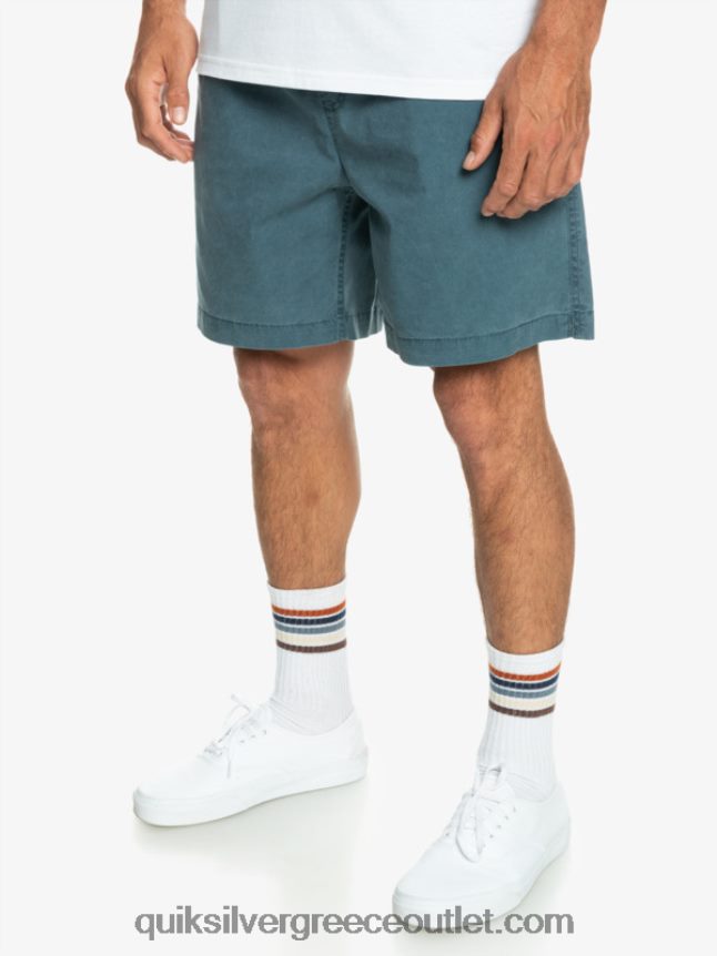 σορτς ελαστικοποιημένο taxer Quiksilver άνδρες 66LP84323 μεσάνυχτα ναυτικό