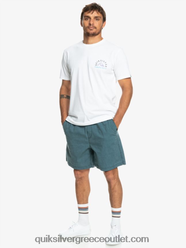 σορτς ελαστικοποιημένο taxer Quiksilver άνδρες 66LP84323 μεσάνυχτα ναυτικό
