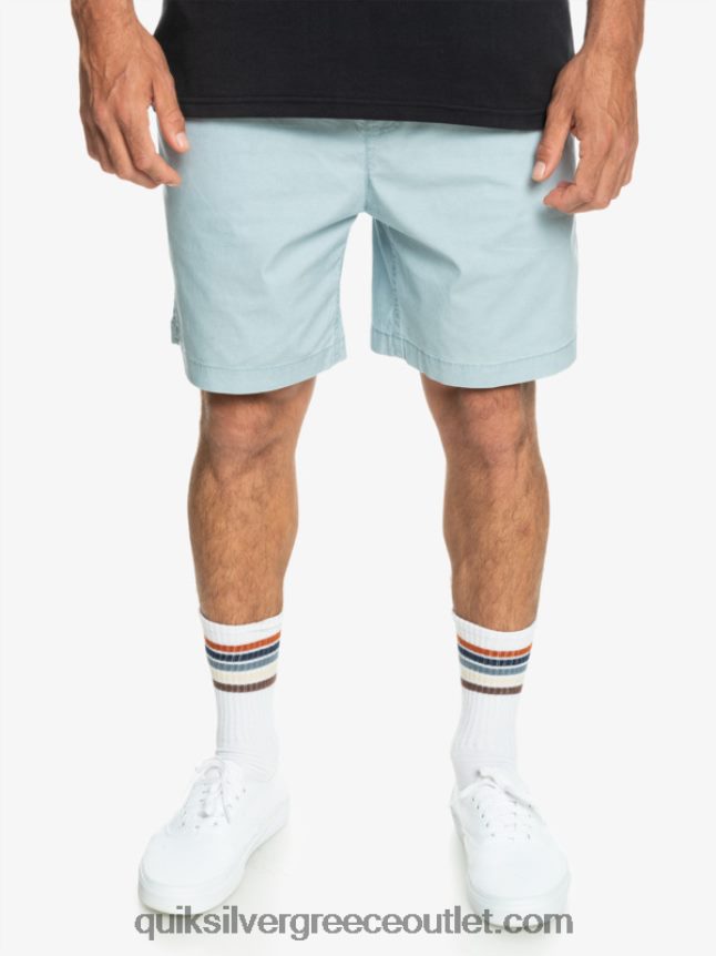σορτς ελαστικοποιημένο taxer Quiksilver άνδρες 66LP84324 ουράνιο μπλε
