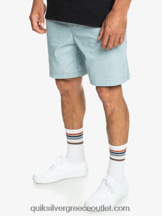 σορτς ελαστικοποιημένο taxer Quiksilver άνδρες 66LP84324 ουράνιο μπλε