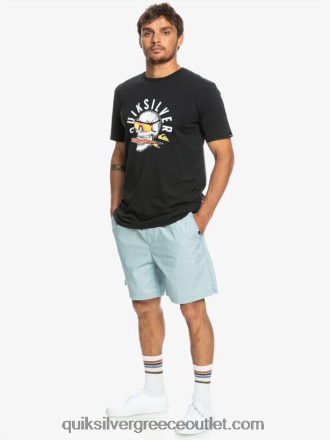σορτς ελαστικοποιημένο taxer Quiksilver άνδρες 66LP84324 ουράνιο μπλε