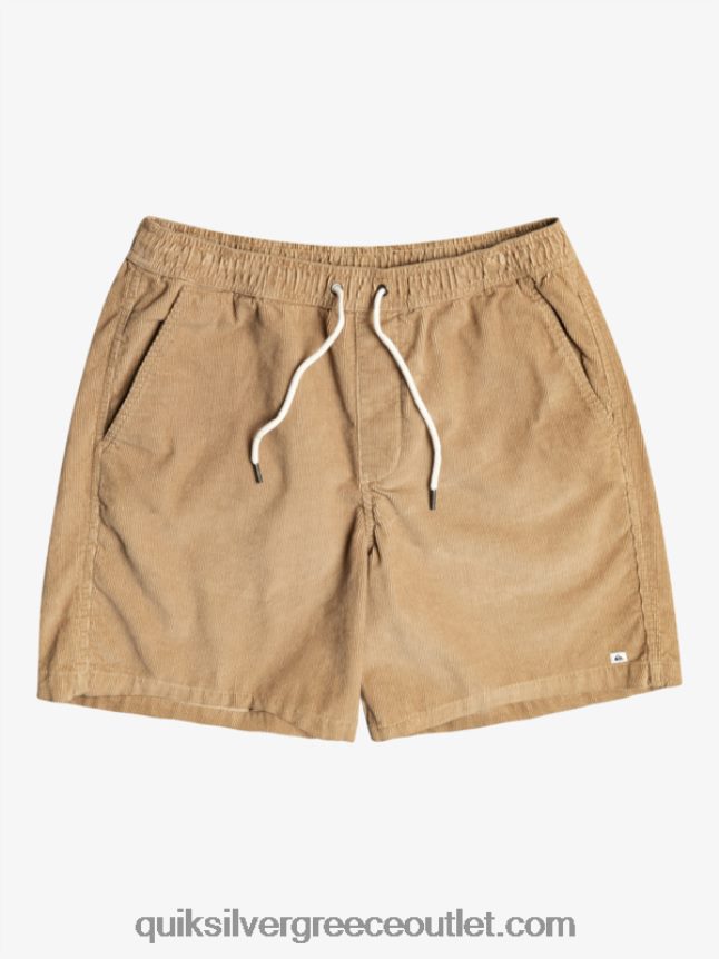 σορτς κορδόνι taxer Quiksilver άνδρες 66LP84359 πλαζ