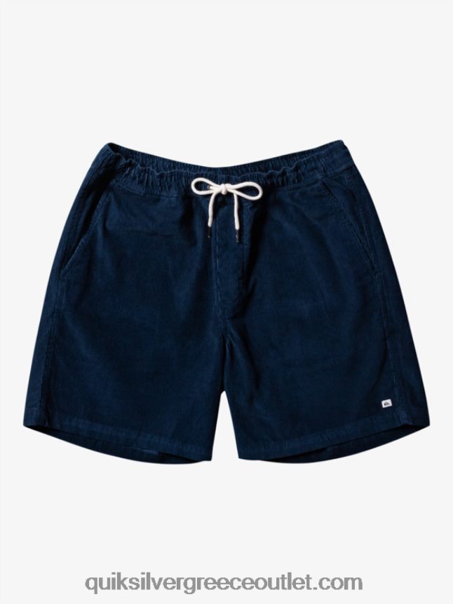 σορτς κορδόνι taxer Quiksilver άνδρες 66LP84362 μεσάνυχτα ναυτικό