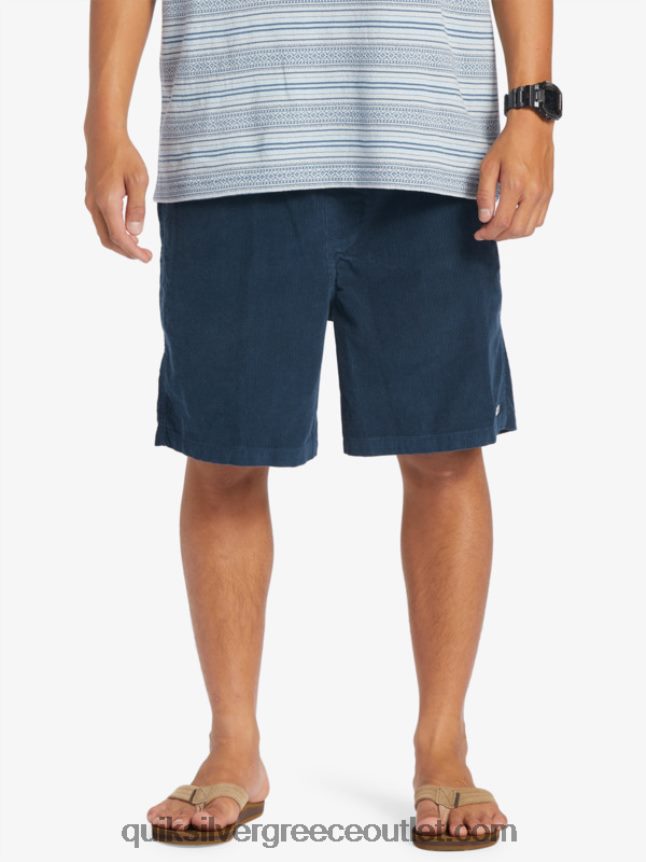 σορτς κορδόνι taxer Quiksilver άνδρες 66LP84362 μεσάνυχτα ναυτικό