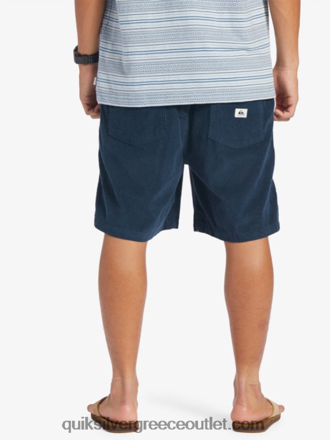 σορτς κορδόνι taxer Quiksilver άνδρες 66LP84362 μεσάνυχτα ναυτικό