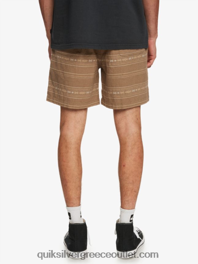 ζακάρ σορτς taxer Quiksilver άνδρες 66LP84421 μίνι ζακάρ γκρι ελιάς