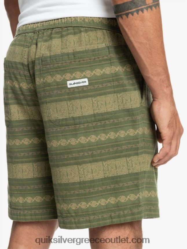 ζακάρ σορτς taxer Quiksilver άνδρες 66LP84422 τετράφυλλο τριφύλλι taxer jacquuar