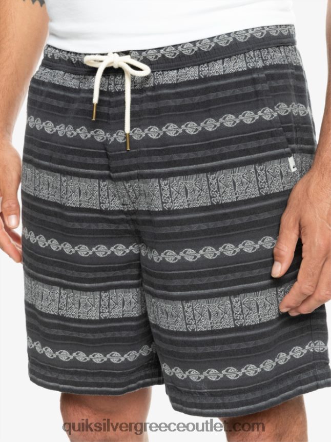 ζακάρ σορτς taxer Quiksilver άνδρες 66LP84423 μαύρος ταξιτζής ζακάρ χόρι