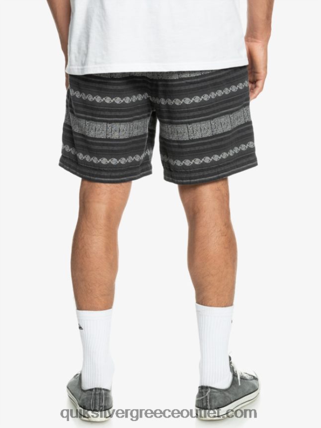 ζακάρ σορτς taxer Quiksilver άνδρες 66LP84423 μαύρος ταξιτζής ζακάρ χόρι