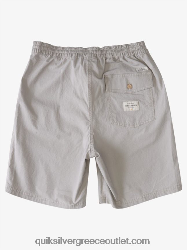 waterman μετά σορτς σερφ Quiksilver άνδρες 66LP841576 γκρι πυριτόλιθο