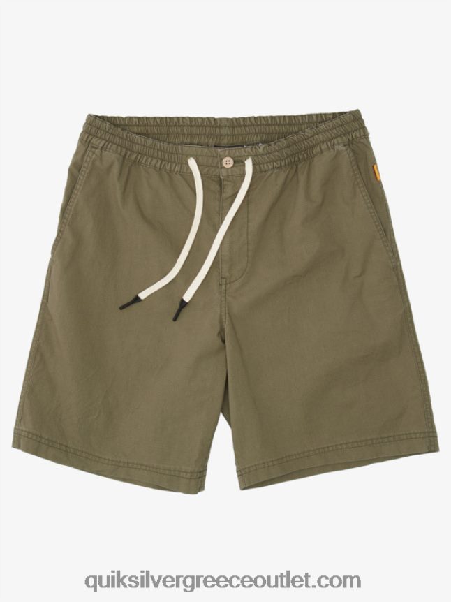 waterman μετά σορτς σερφ Quiksilver άνδρες 66LP841579 σκονισμένη ελιά