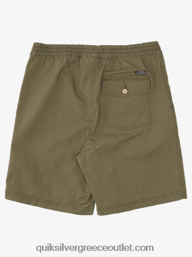 waterman μετά σορτς σερφ Quiksilver άνδρες 66LP841579 σκονισμένη ελιά