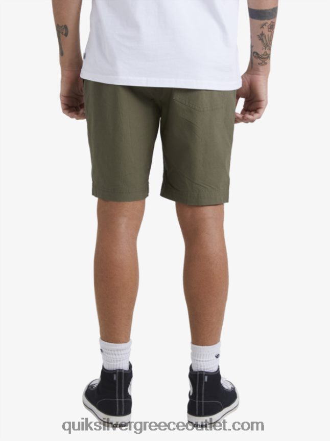 waterman μετά σορτς σερφ Quiksilver άνδρες 66LP841579 σκονισμένη ελιά