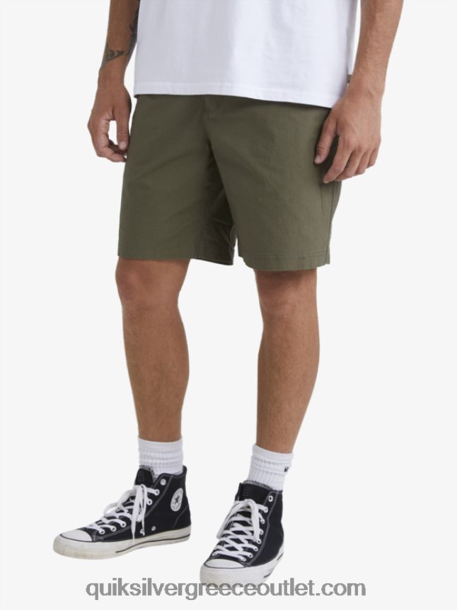 waterman μετά σορτς σερφ Quiksilver άνδρες 66LP841579 σκονισμένη ελιά