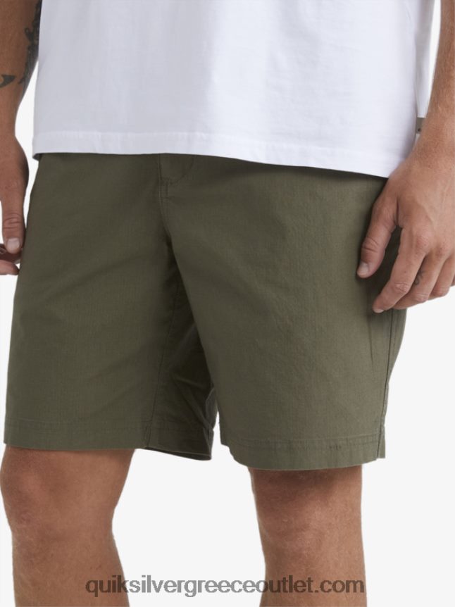 waterman μετά σορτς σερφ Quiksilver άνδρες 66LP841579 σκονισμένη ελιά