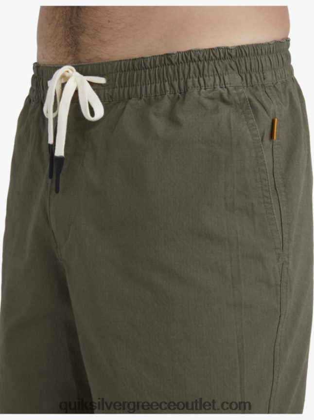 waterman μετά σορτς σερφ Quiksilver άνδρες 66LP841579 σκονισμένη ελιά