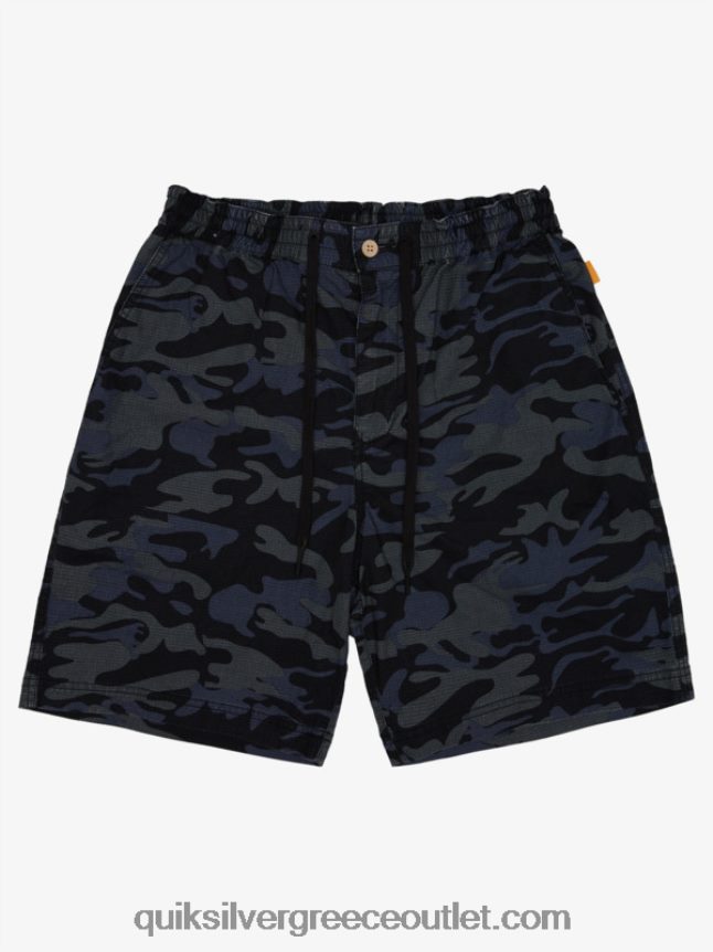 waterman μετά σορτς σερφ Quiksilver άνδρες 66LP841581 μαύρο καμουφλάζ