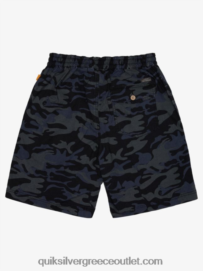 waterman μετά σορτς σερφ Quiksilver άνδρες 66LP841581 μαύρο καμουφλάζ