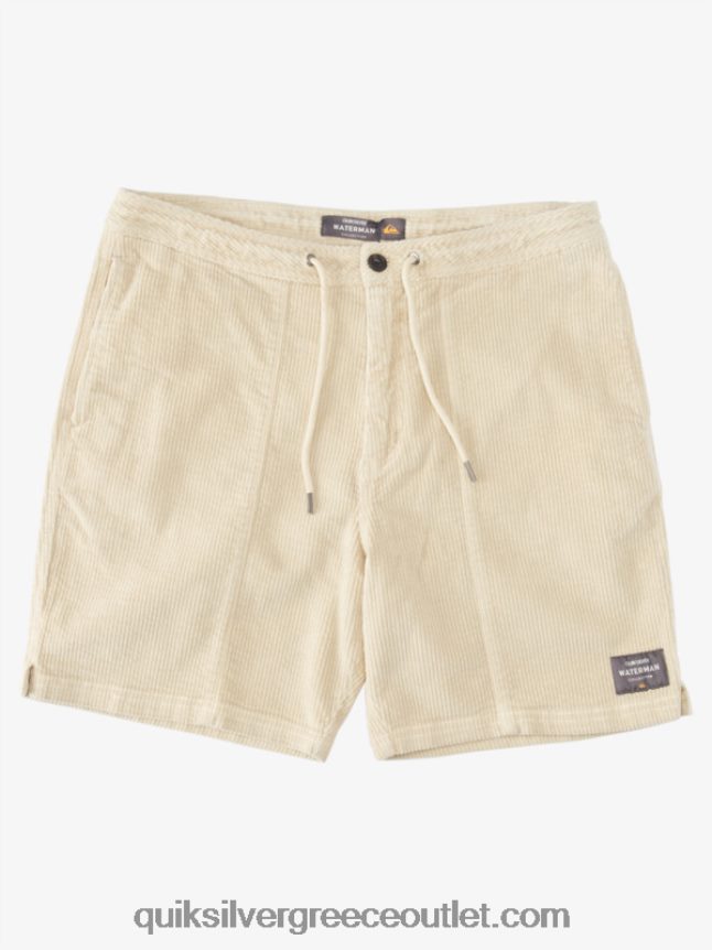 κοτλέ σορτς waterman Quiksilver άνδρες 66LP84873 καστανό ρύζι