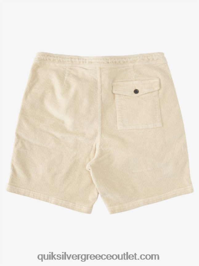 κοτλέ σορτς waterman Quiksilver άνδρες 66LP84873 καστανό ρύζι
