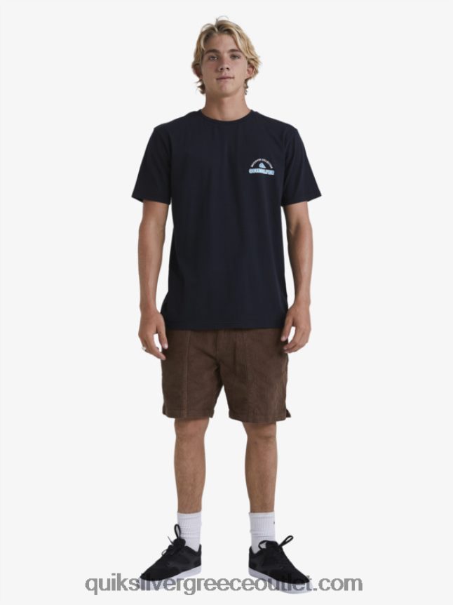 κοτλέ σορτς waterman Quiksilver άνδρες 66LP84875 σκοτεινή γη