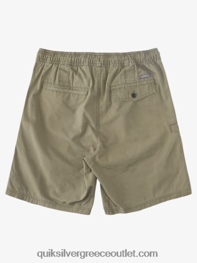 waterman last light λάστιχο 19 σορτς Quiksilver άνδρες 66LP84253 σκονισμένη ελιά