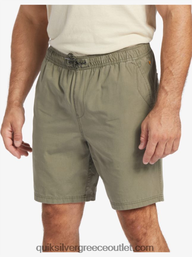 waterman last light λάστιχο 19 σορτς Quiksilver άνδρες 66LP84253 σκονισμένη ελιά