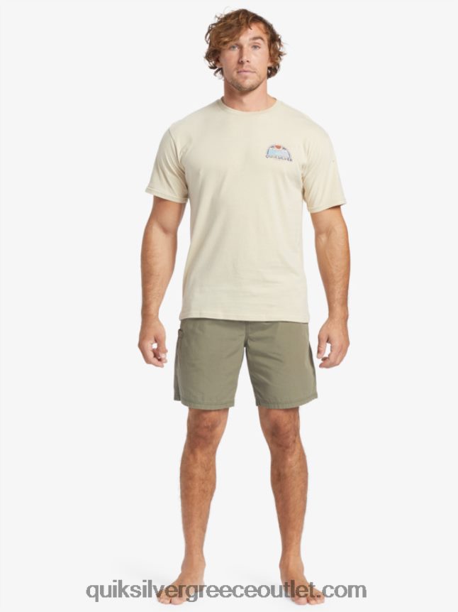 waterman last light λάστιχο 19 σορτς Quiksilver άνδρες 66LP84253 σκονισμένη ελιά