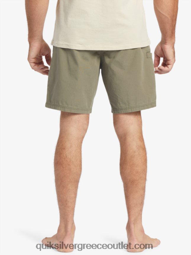 waterman last light λάστιχο 19 σορτς Quiksilver άνδρες 66LP84253 σκονισμένη ελιά