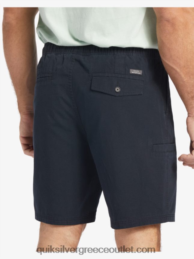 waterman last light λάστιχο 19 σορτς Quiksilver άνδρες 66LP84256 μαύρος