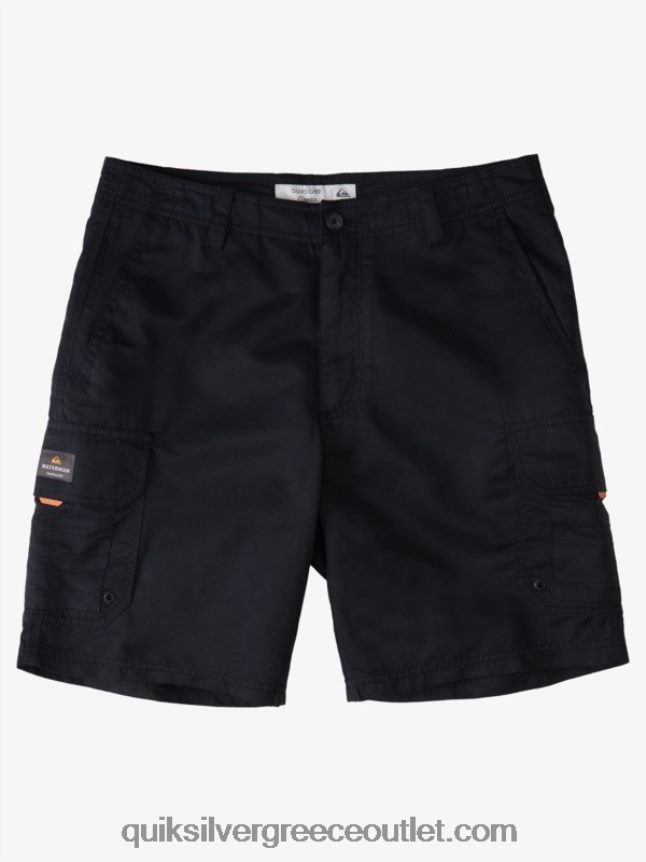waterman maldive 20 σορτς φορτίου Quiksilver άνδρες 66LP841727 μαύρος
