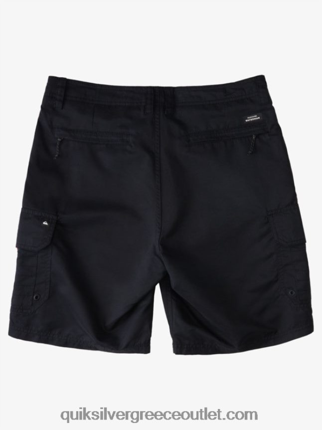 waterman maldive 20 σορτς φορτίου Quiksilver άνδρες 66LP841727 μαύρος
