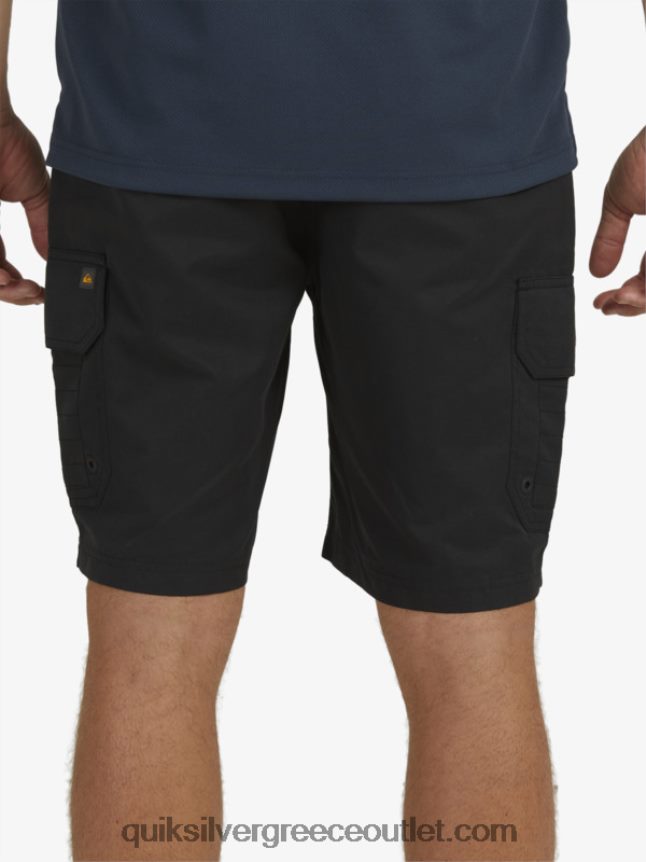 waterman maldive 20 σορτς φορτίου Quiksilver άνδρες 66LP841727 μαύρος