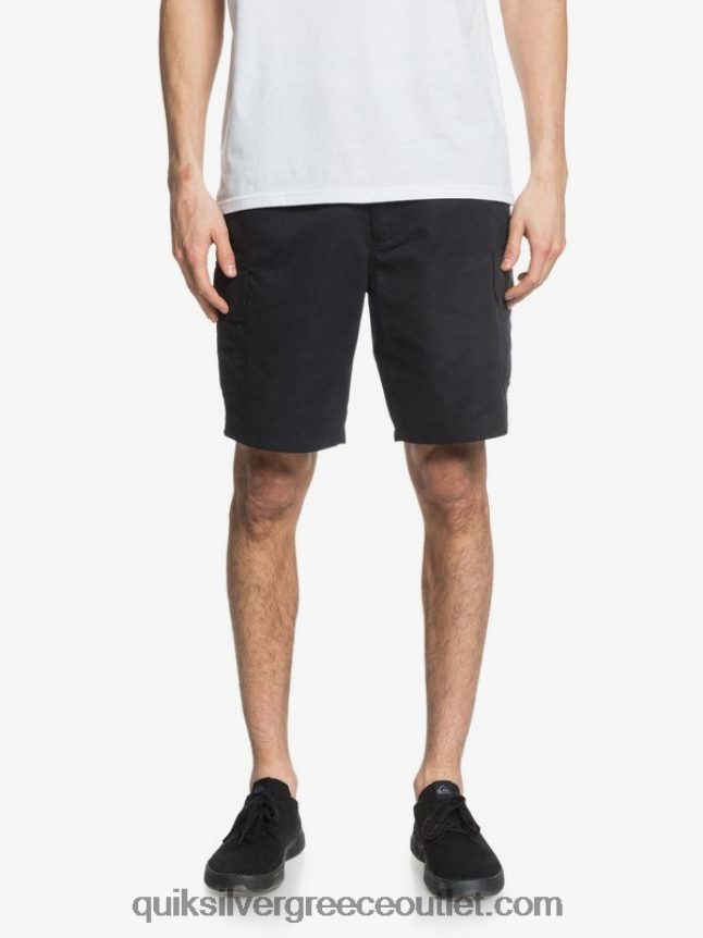 waterman maldive 20 σορτς φορτίου Quiksilver άνδρες 66LP841727 μαύρος