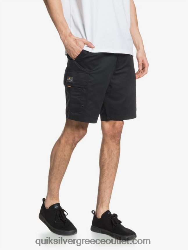 waterman maldive 20 σορτς φορτίου Quiksilver άνδρες 66LP841727 μαύρος