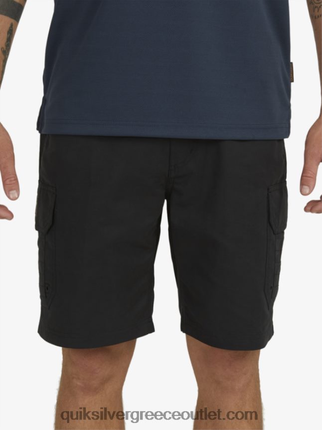 waterman maldive 20 σορτς φορτίου Quiksilver άνδρες 66LP841727 μαύρος